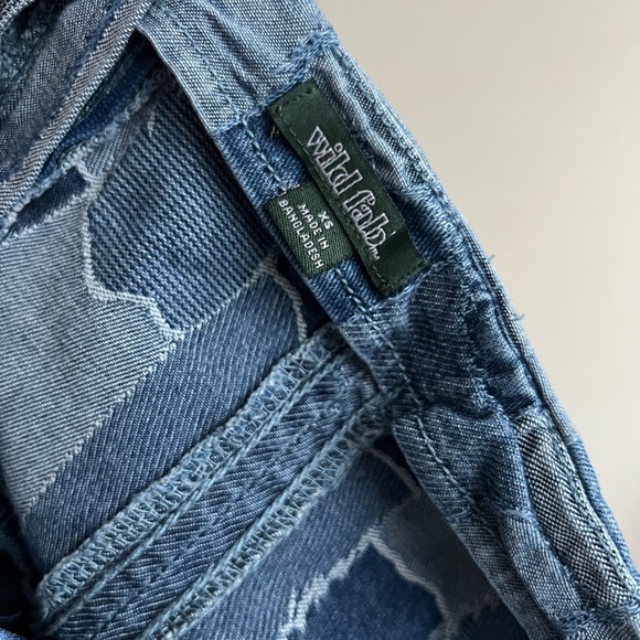 Wild Fable Sleeveless Mini Dress Patchwork Denim - Picture 4 of 5